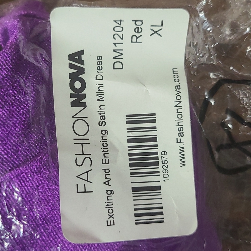 💥SALE💥New Velvet Purple Mini Dress XL - Picture 6 of 14